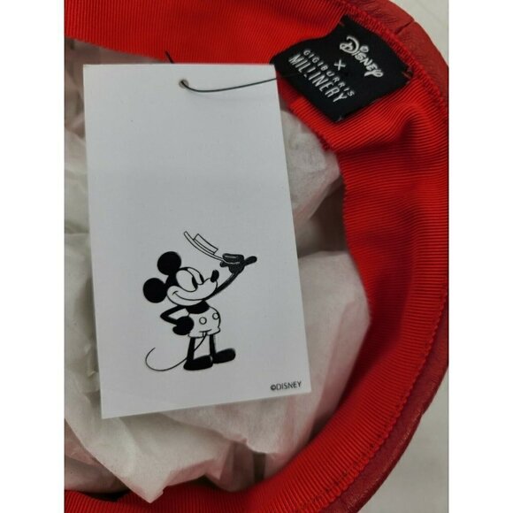 New Disney X Gigi Burris Millinery Steamboat Willie Leather Cap Hat main image 5
